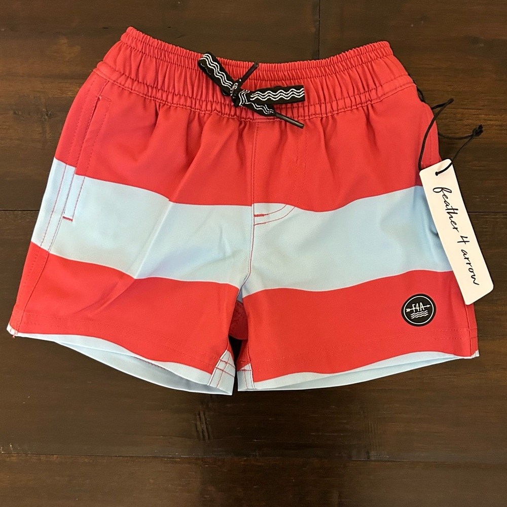Feather 4 Arrow Wave Stripe Baby Volley Trunk - 12-18 months NEW!